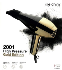 Elchim Classic 2001 high-pressure airflow visible for fast, efficient drying.