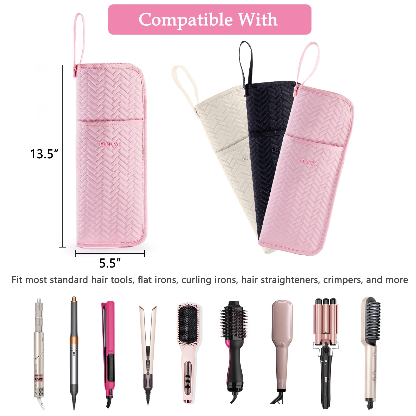 ELCUPA bag featuring a heat-shield interior to guard hot tools after use.