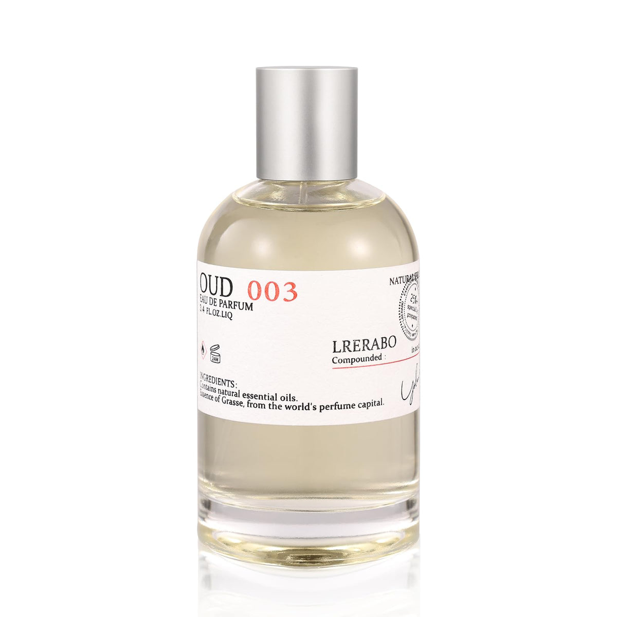 EldEast LRERABO No.003 bottle highlighting oud-forward fragrance for evening wear.