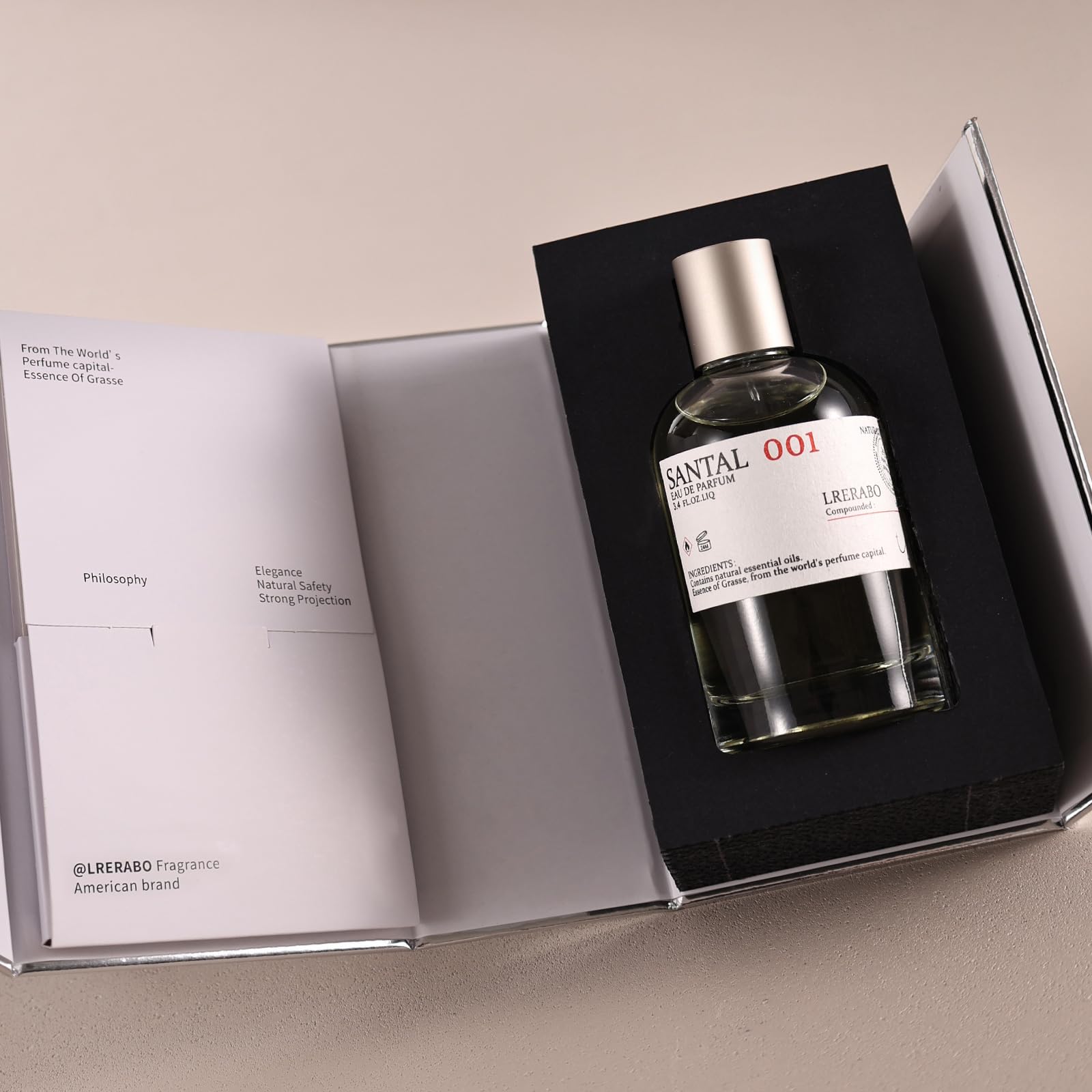 Minimalist EldEast SANTAL display, suited for unisex everyday wear and refined style
