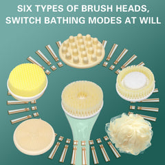 Electric Body Brush 360-degree rotation for efficient skin cleansing