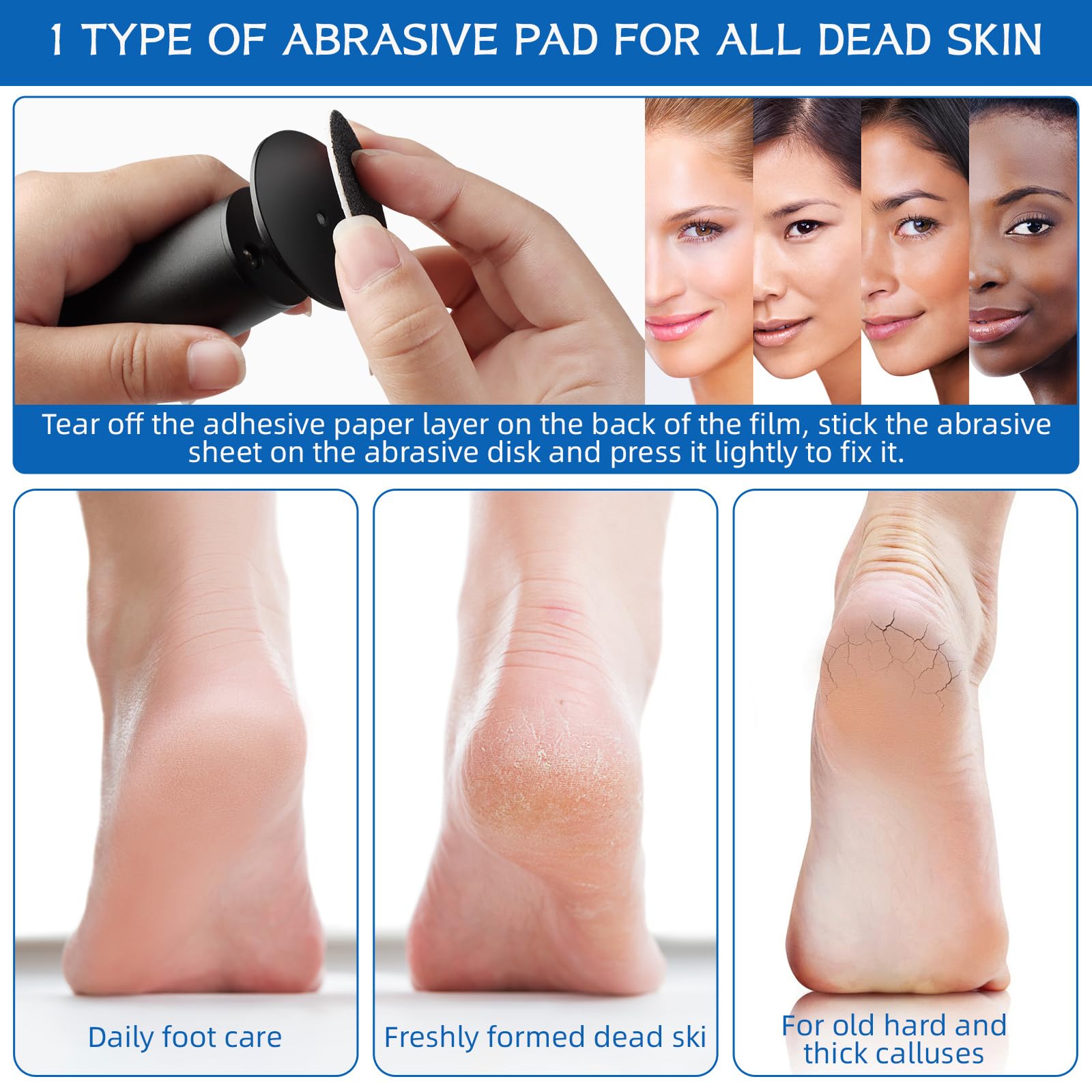 Electric Foot Callus Remover adjustable speed control for customized care.