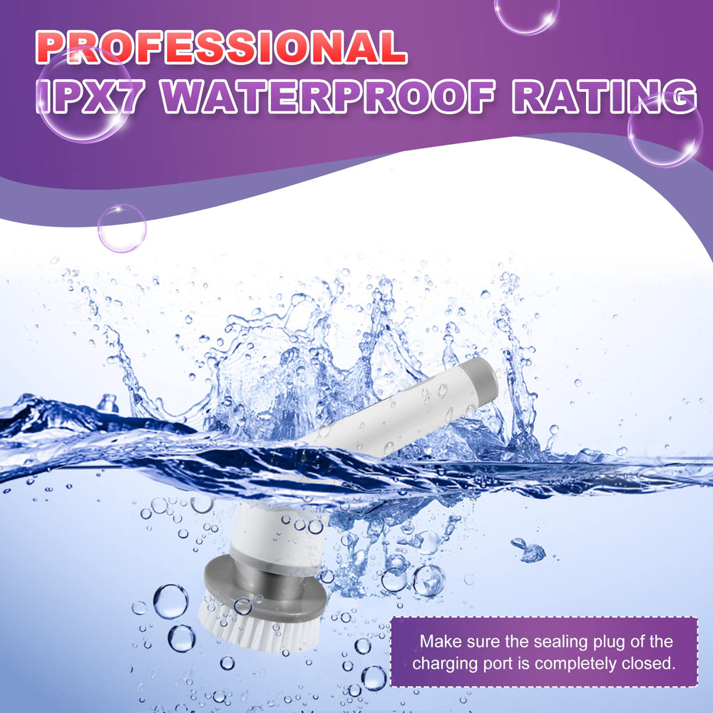 Electric Spin Scrubber used on tubs and tiles to remove grime.