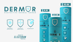 Electrum DERMOR waterproof tattoo bandage transparent film over healed-looking ink.