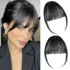 ELEFOCUS clip-in bangs natural blend for seamless day-to-day styling
