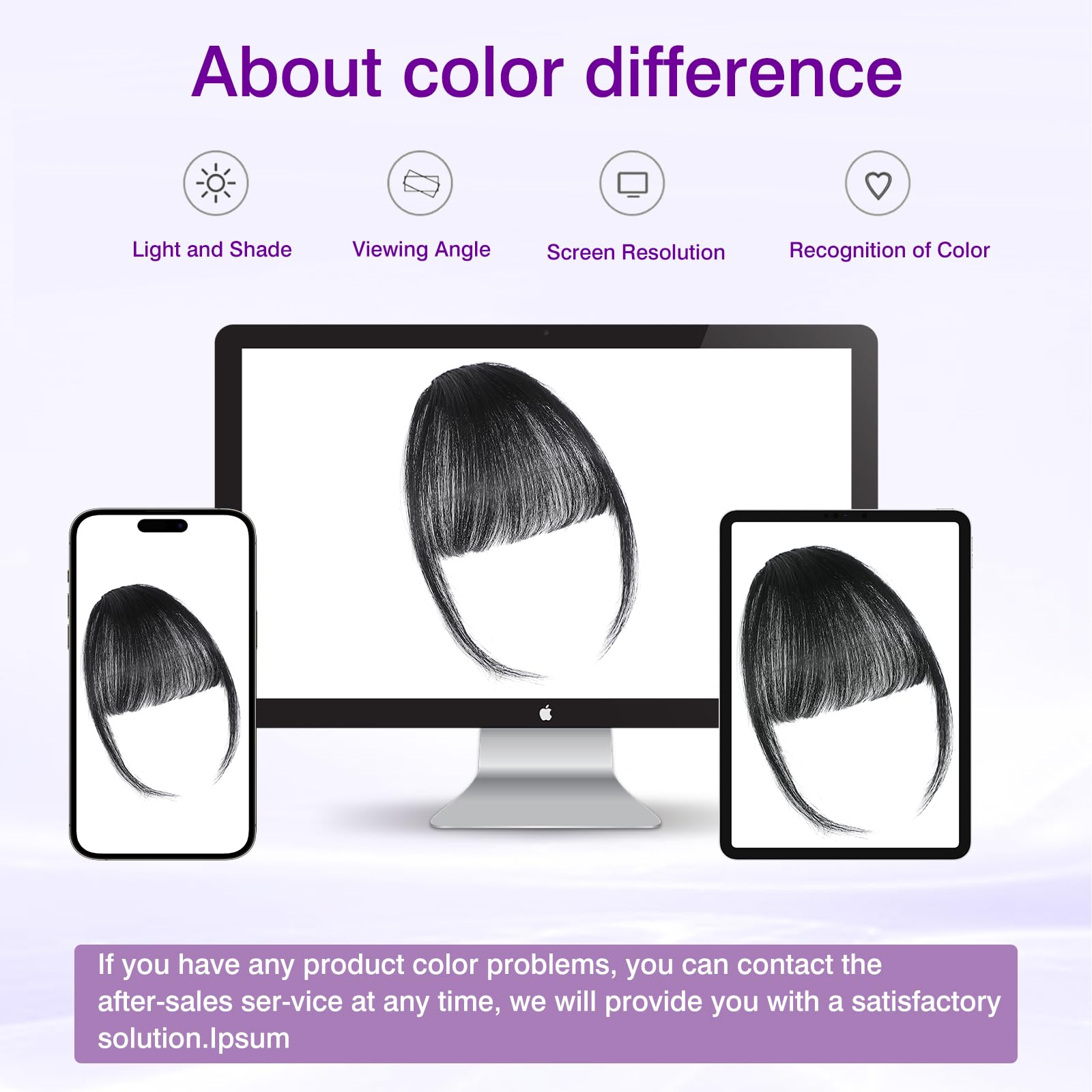 ELEFOCUS clip-in bangs suitable for parties, cosplay, weddings, daily wear
