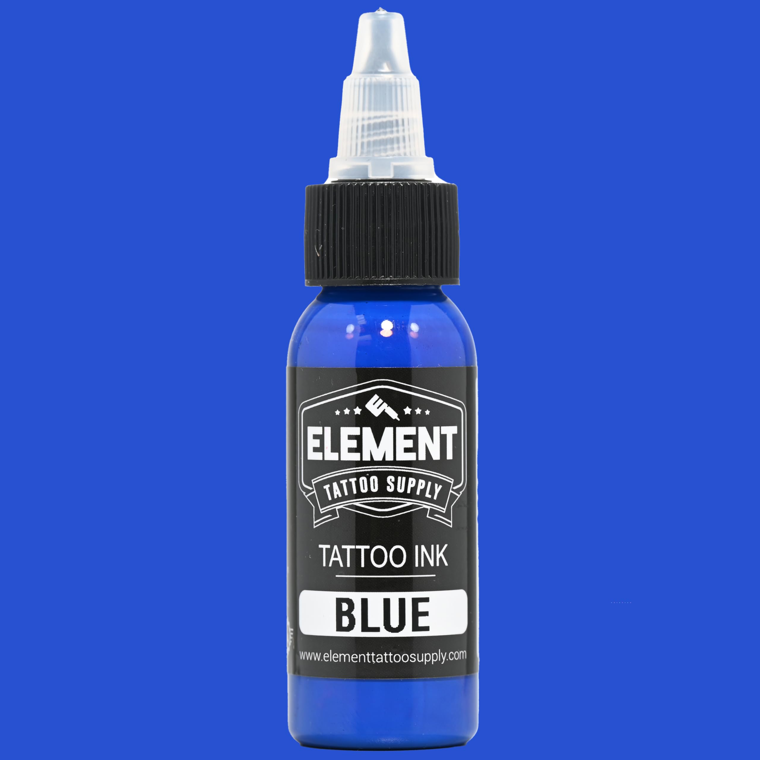 Element Tattoo Supply green 1oz ink bottle for lively blends and natural tones