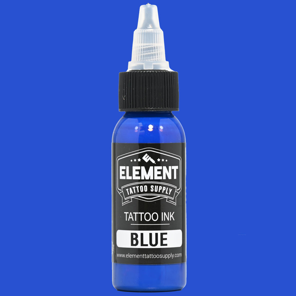 Element Tattoo Supply green 1oz ink bottle for lively blends and natural tones