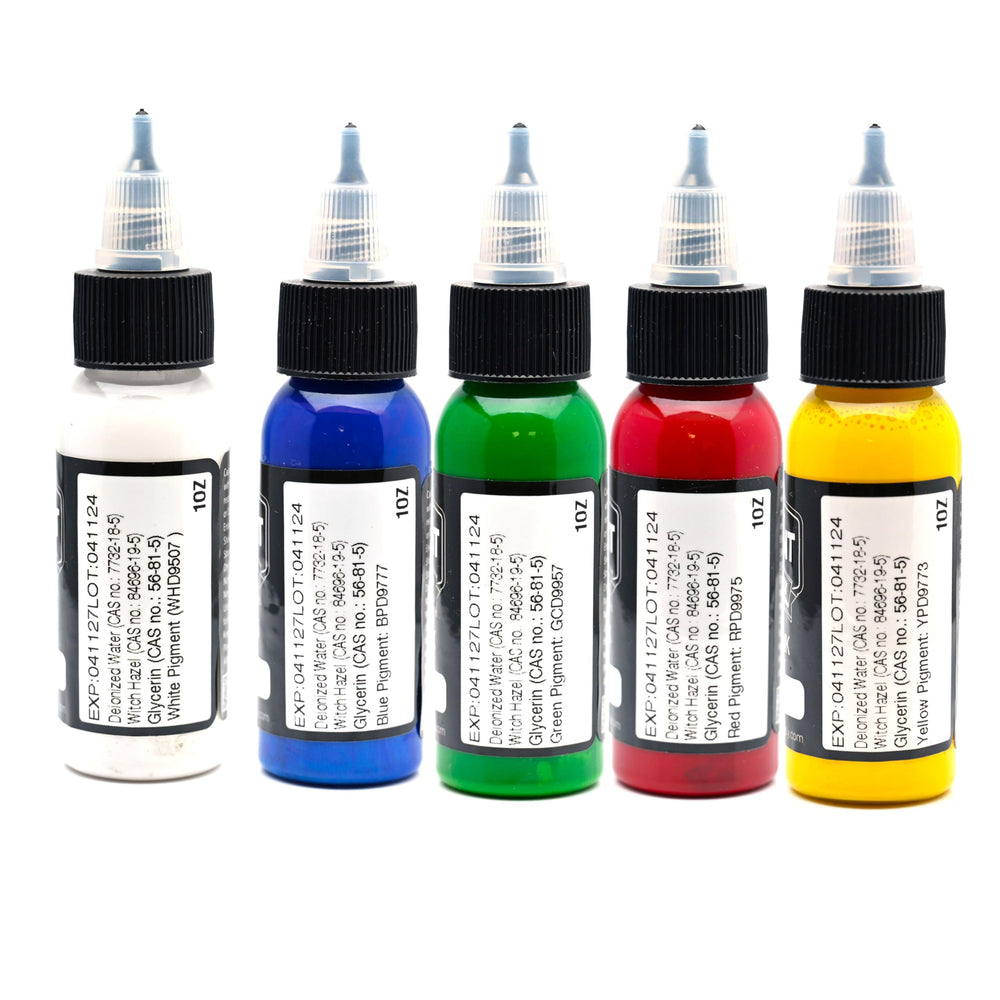 Element Tattoo Supply pigment closeup highlighting bold saturation and smooth flow