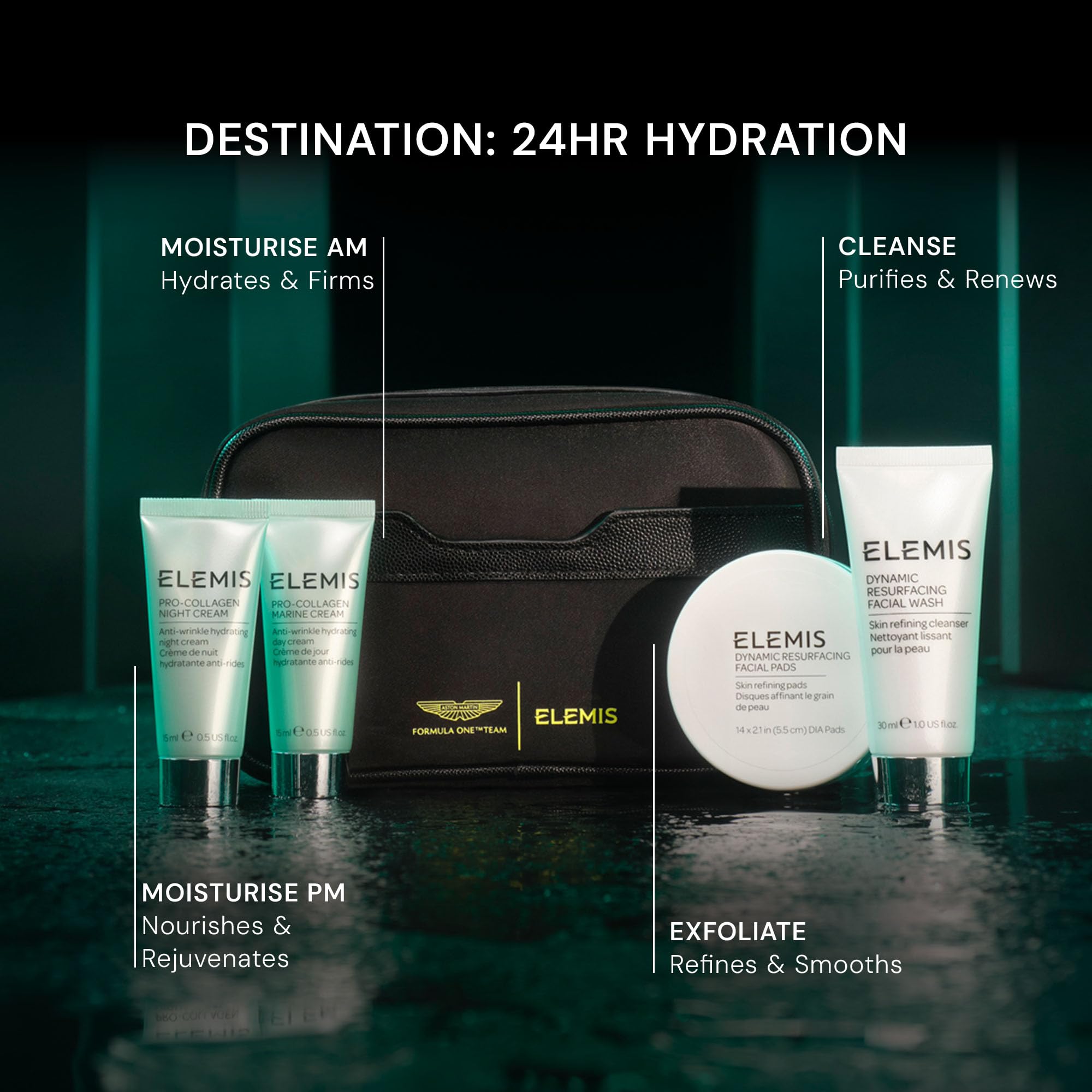 Elemis Aston Martin facial pads for smoother skin and even tone.