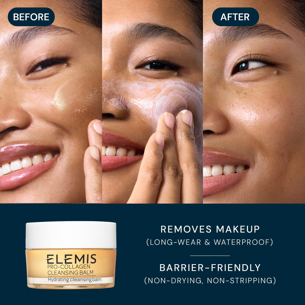 Elemis Cleansing Balm texture closeup during application