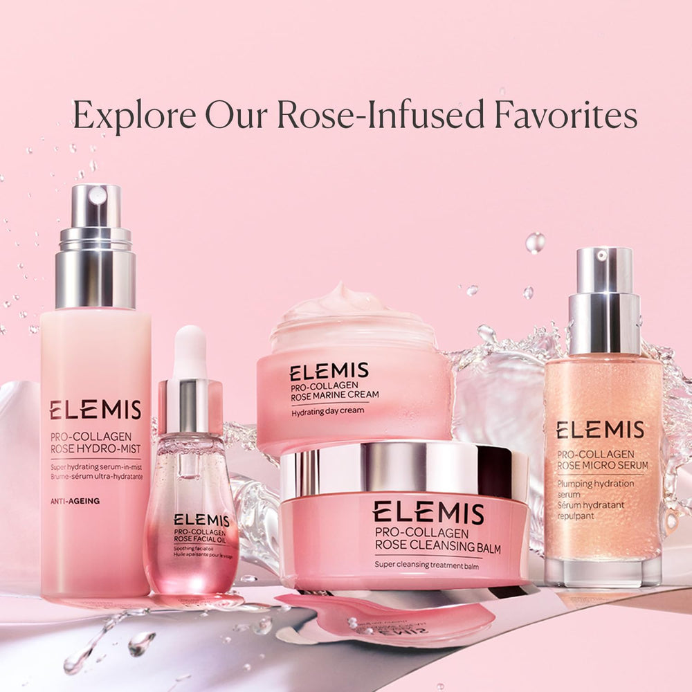 Elemis dual-phase formula visual illustrating combined serum and oil effects.