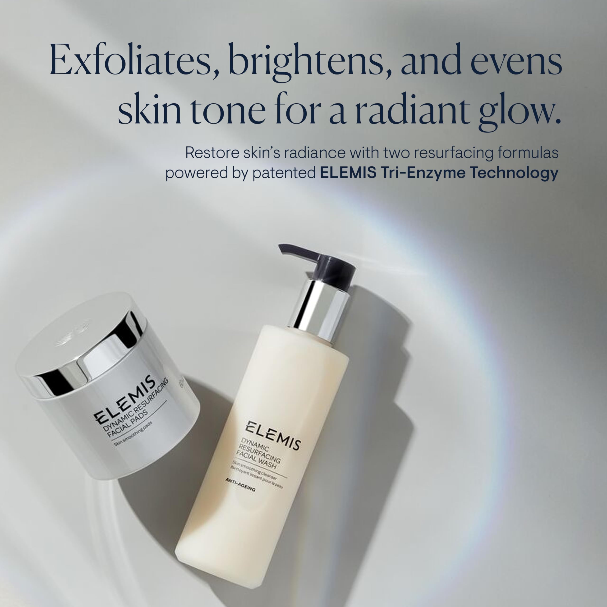 Elemis exfoliating pads smoothing texture for brighter complexion