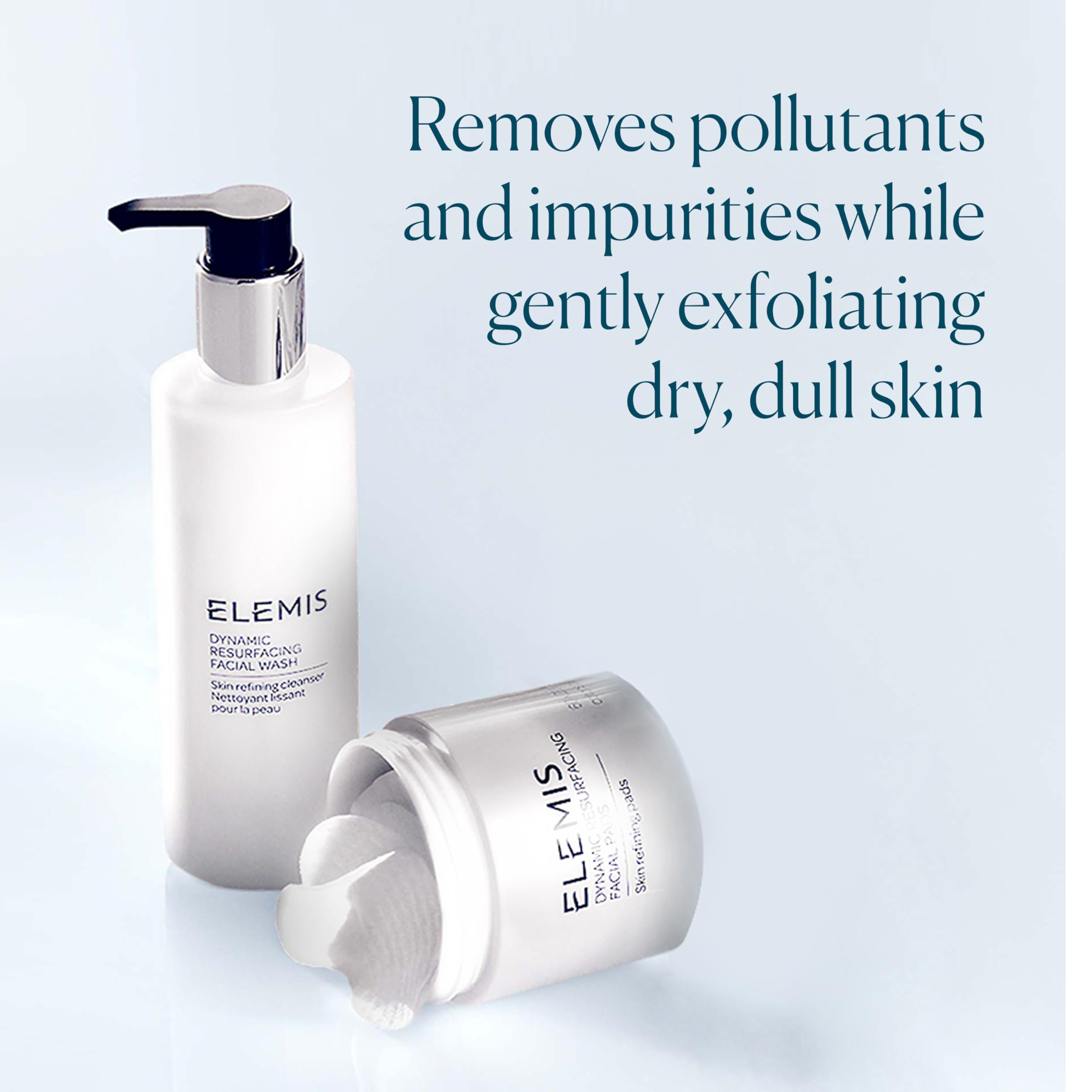 Close-up of exfoliating pads refining skin texture