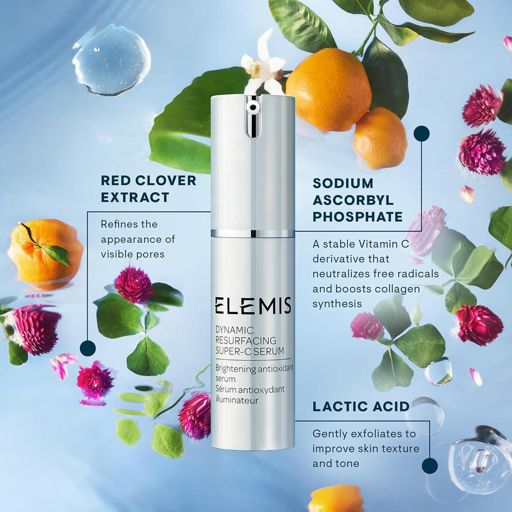 Elemis Dynamic Resurfacing Serum absorbs quickly before moisturizer in morning
