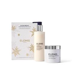 Elemis Glow Bright Duo packaging, premium gift set for glowing, luminous skin.