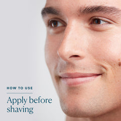ELEMIS Ice Cool Foaming Shave Gel formula with witch hazel and English oak on skin