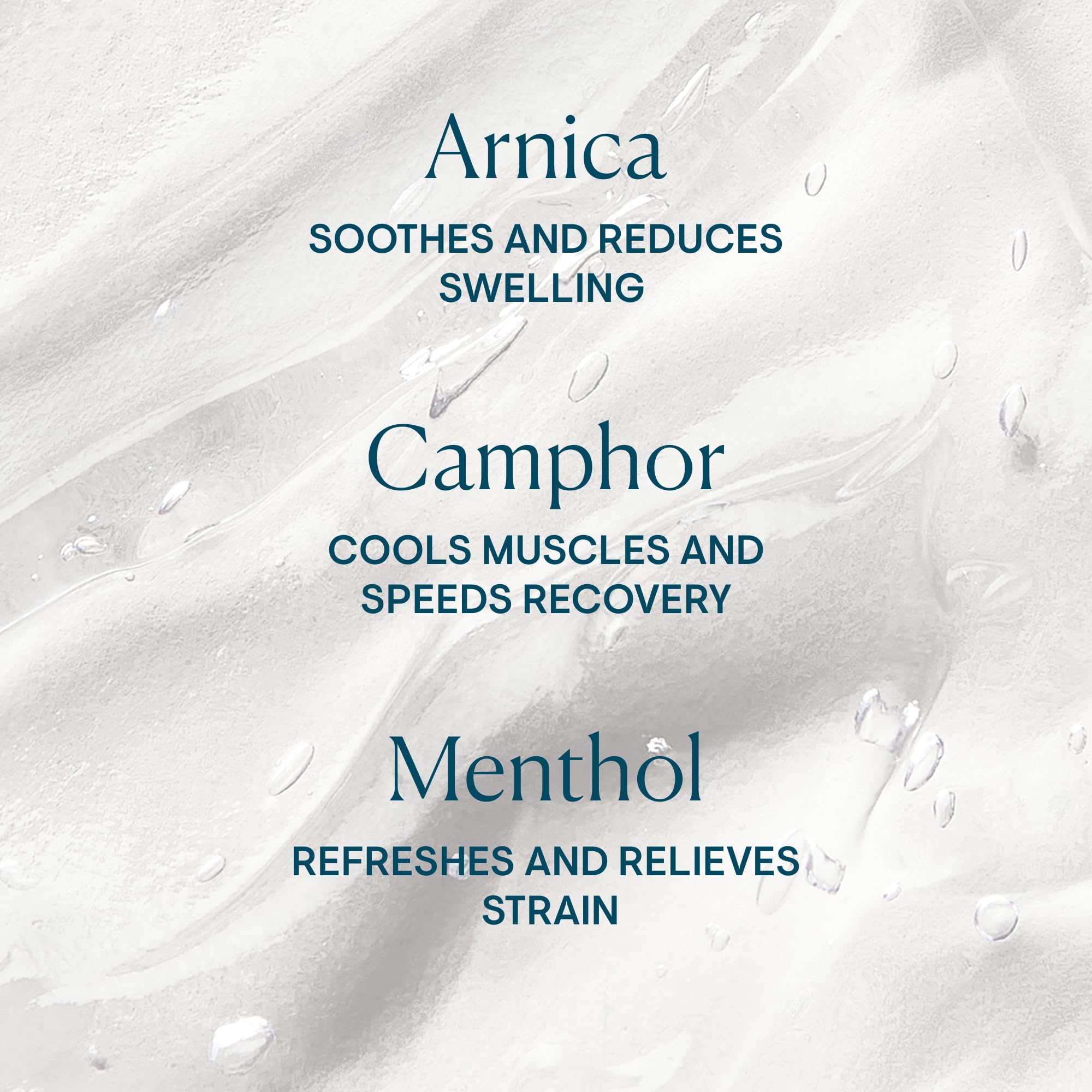 ELEMIS Instant Refreshing Gel massaged into legs after activity for refreshed muscles.