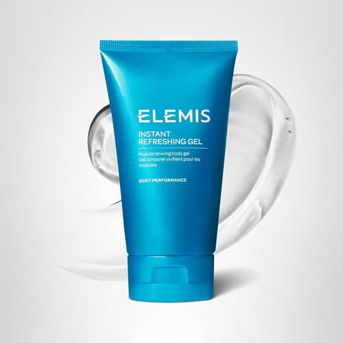 ELEMIS Instant Refreshing Gel bottle shows travel-size option for on-the-go refreshment.