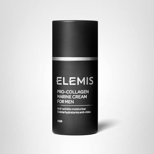 ELEMIS Men Pro-Collagen Marine Cream packaging close-up ideal for daily routines.