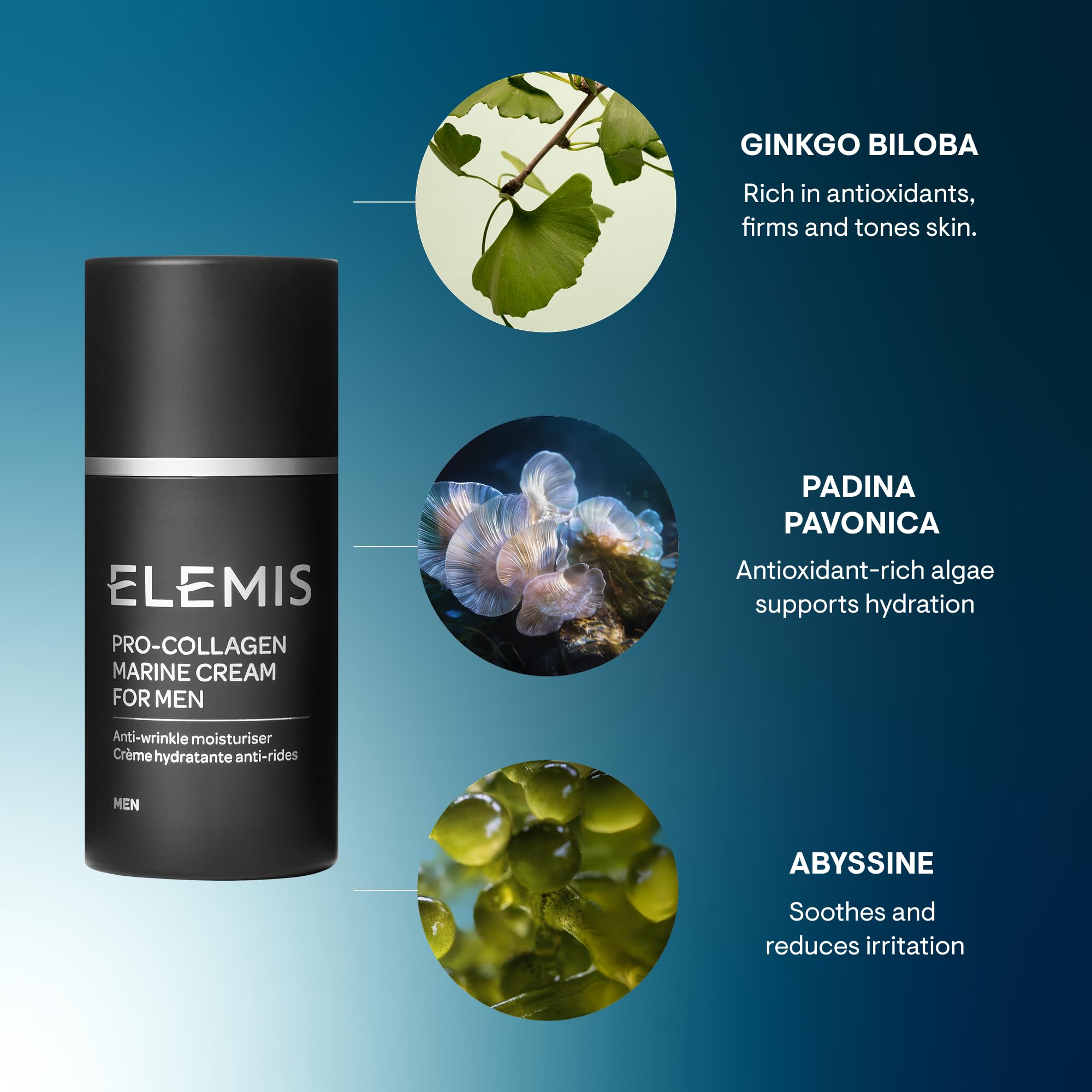 ELEMIS Men Pro-Collagen Marine Cream packaging image suitable for premium gifting.