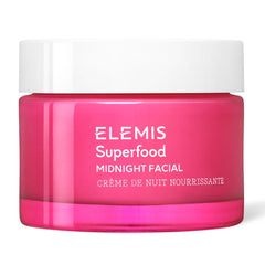ELEMIS Midnight Facial bottle demonstrates lightweight overnight hydration for refreshed skin.