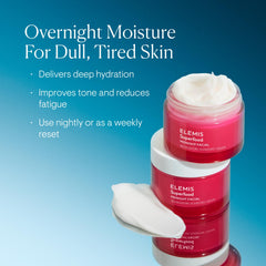 ELEMIS Midnight Facial jar reveals a silky gel-cream texture that nourishes overnight.
