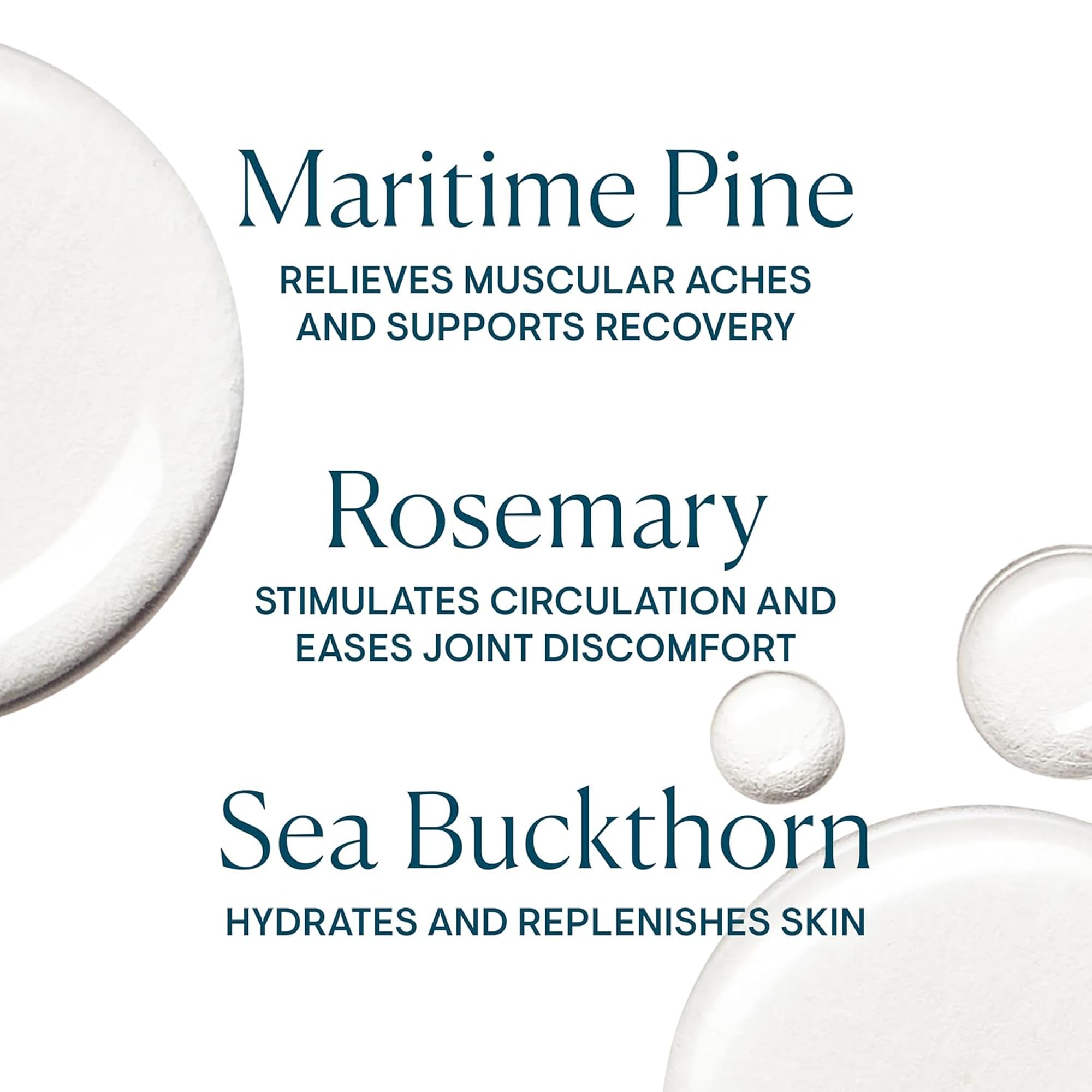 Rosemary essential oil note in Musclease oil for refreshing scent