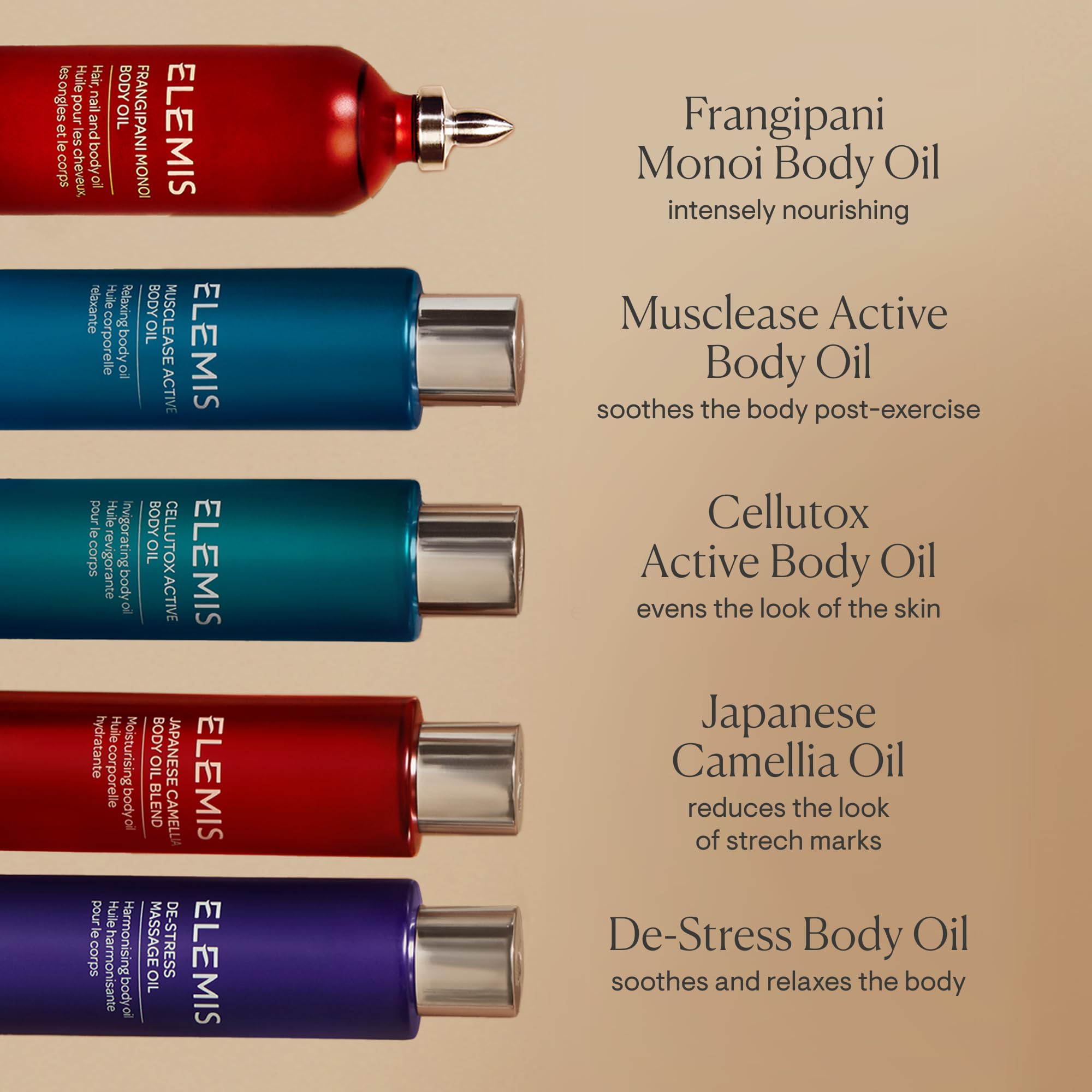 Silky lightweight texture of Musclease oil on skin