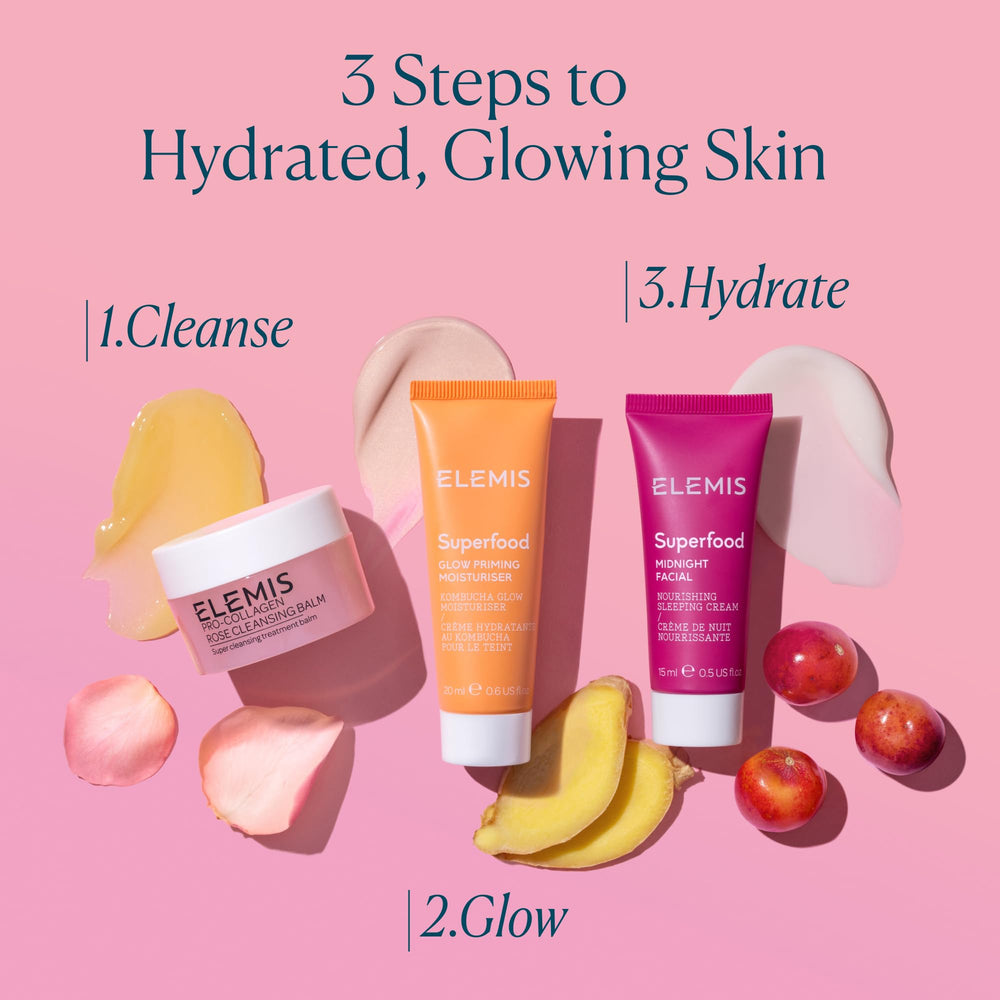 ELEMIS Omega 6 and 9 oils nourish the skin's surface.