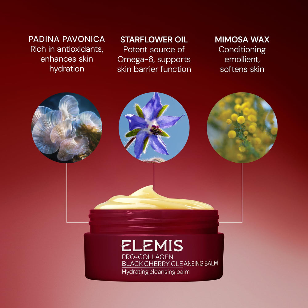 Close-up of balm with Optimega, Starflower, Elderberry oils infusion