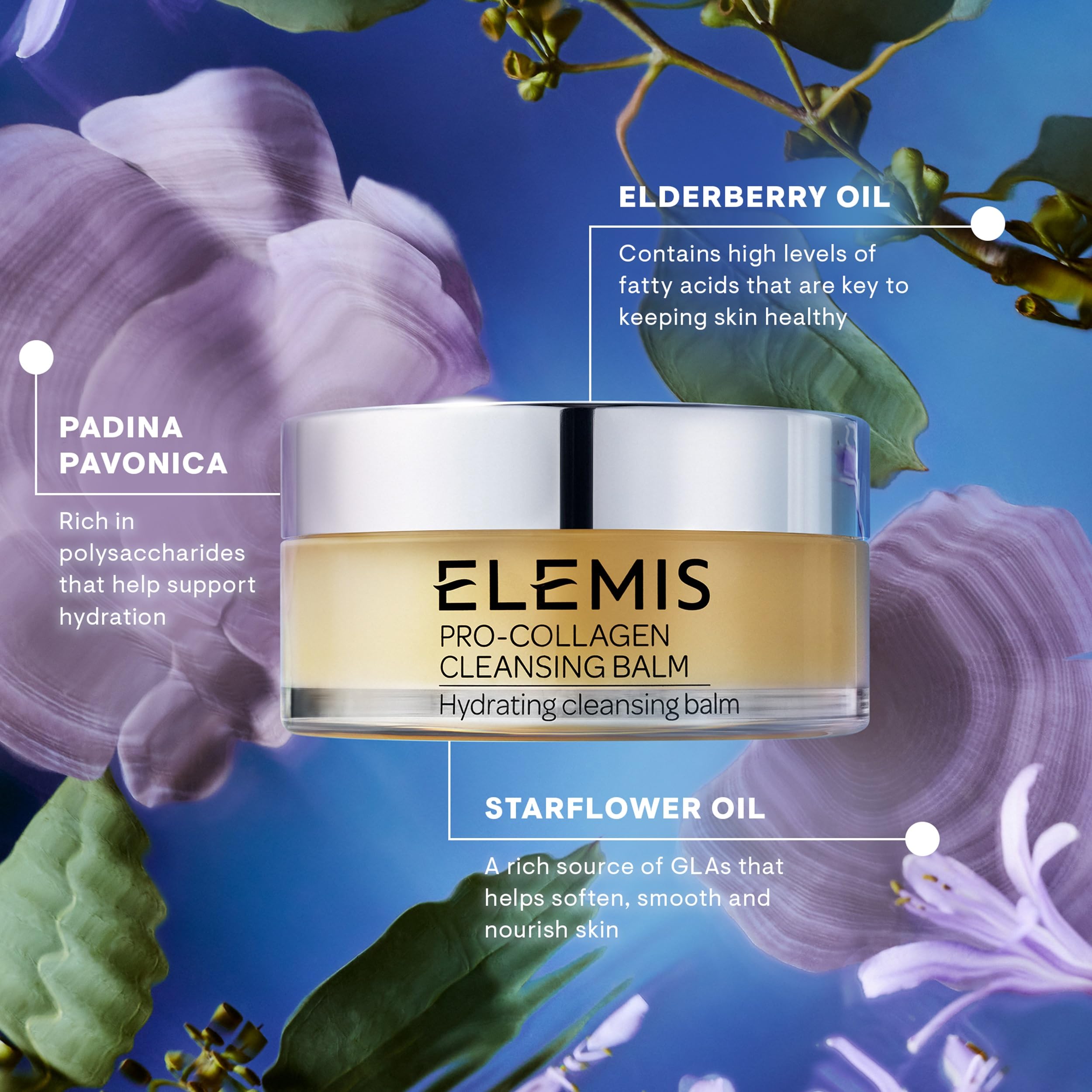 ELEMIS Pro-Collagen Cleansing Balm with damp cloth for gentle removal