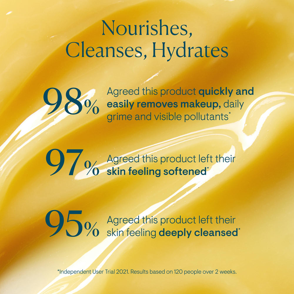 ELEMIS Pro-Collagen Cleansing Balm massaged on skin to dissolve makeup