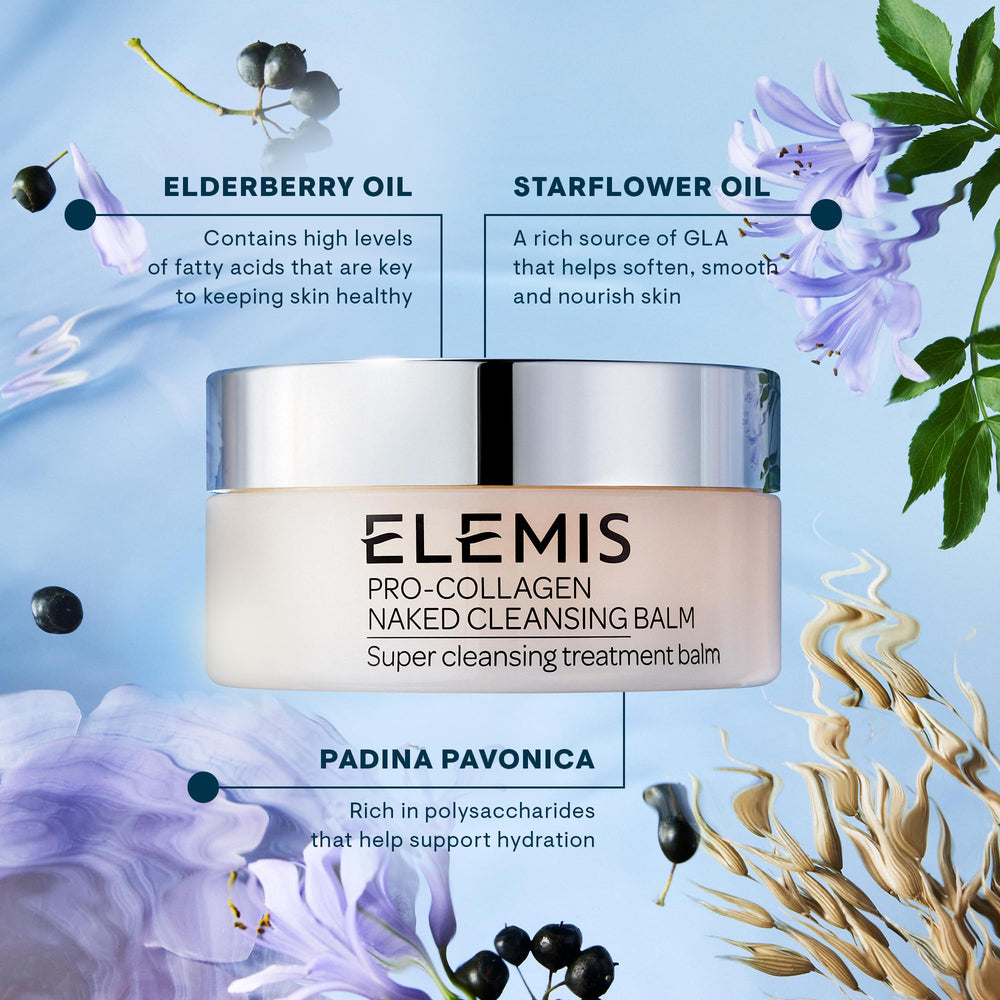 Elemis balm with fatty acids nourishes the skin.