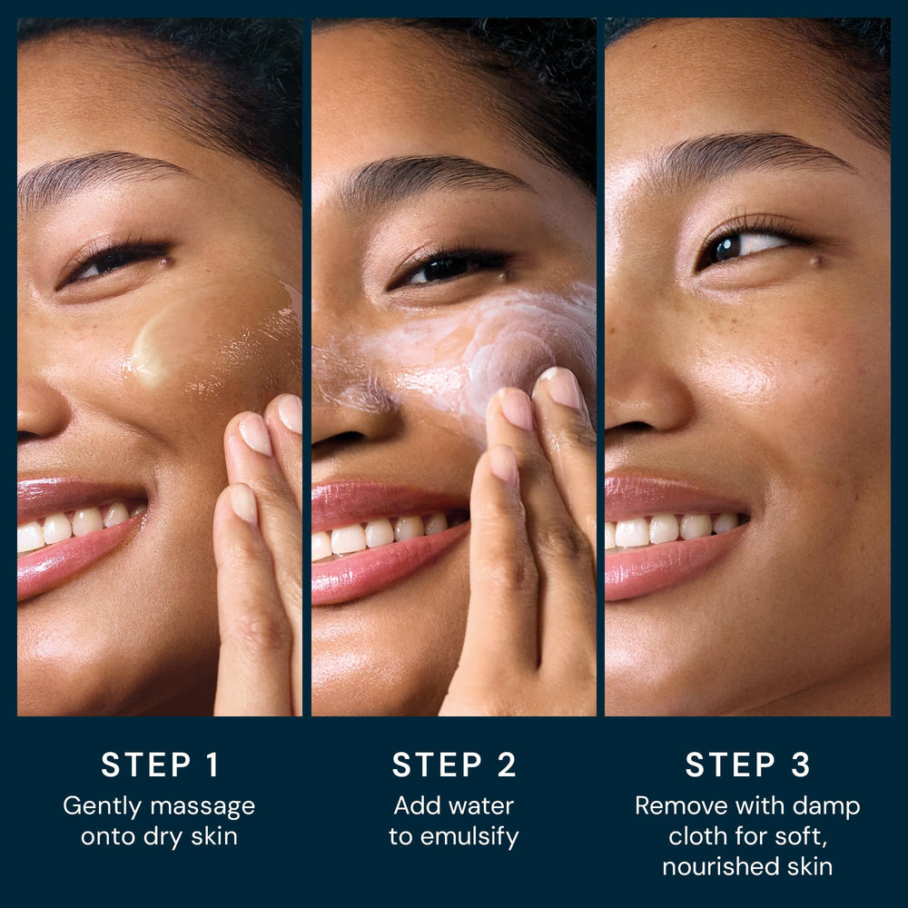ELEMIS balm texture melts at fingertips for a luxurious cleanse