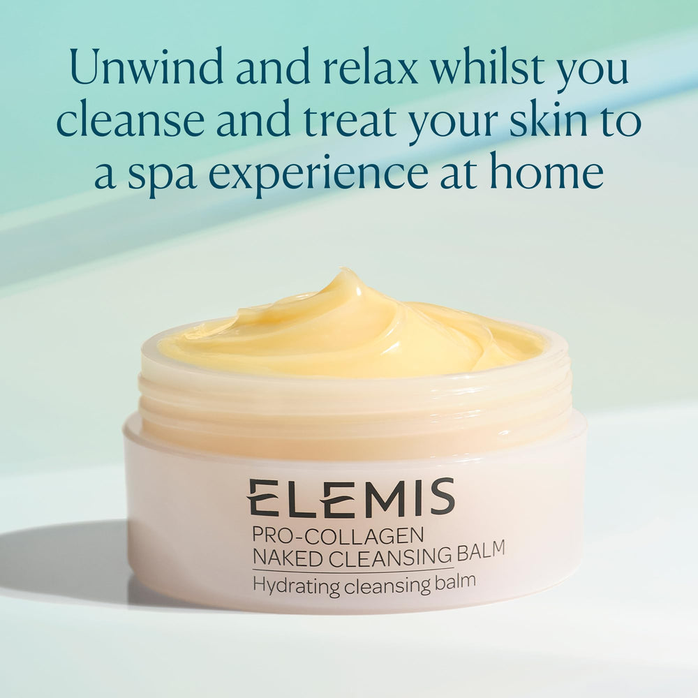 Elemis balm transforms into milky lather during rinse.