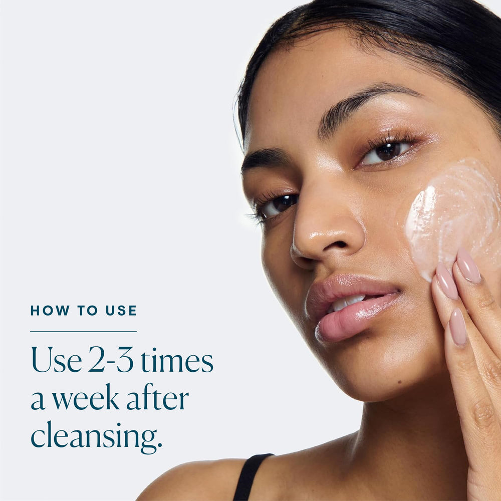 After-use glow on skin from Elemis Glow Boost Exfoliator.
