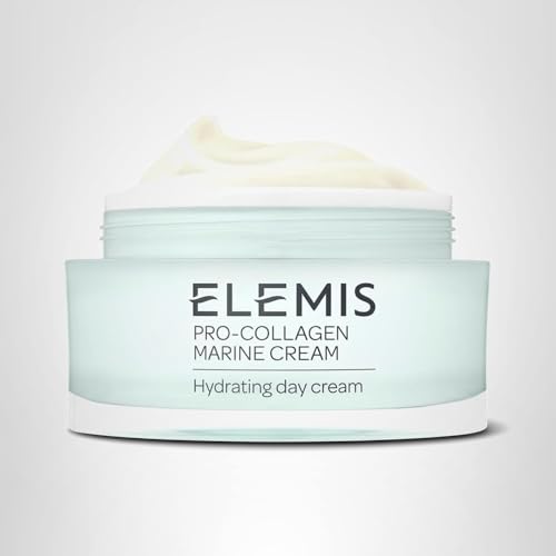 Product canister showcases premium packaging of ELEMIS Pro-Collagen Marine Cream