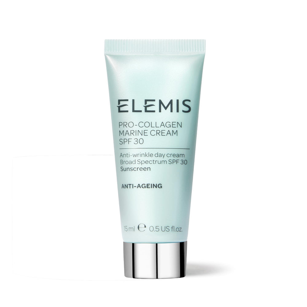 Elemis Pro-Collagen Marine Cream SPF 30 jar showing rich hydration and sun protection