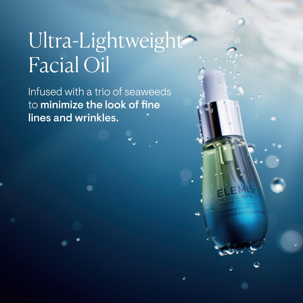 Elemis Pro-Collagen Marine Oil pour demonstrates quick absorption
