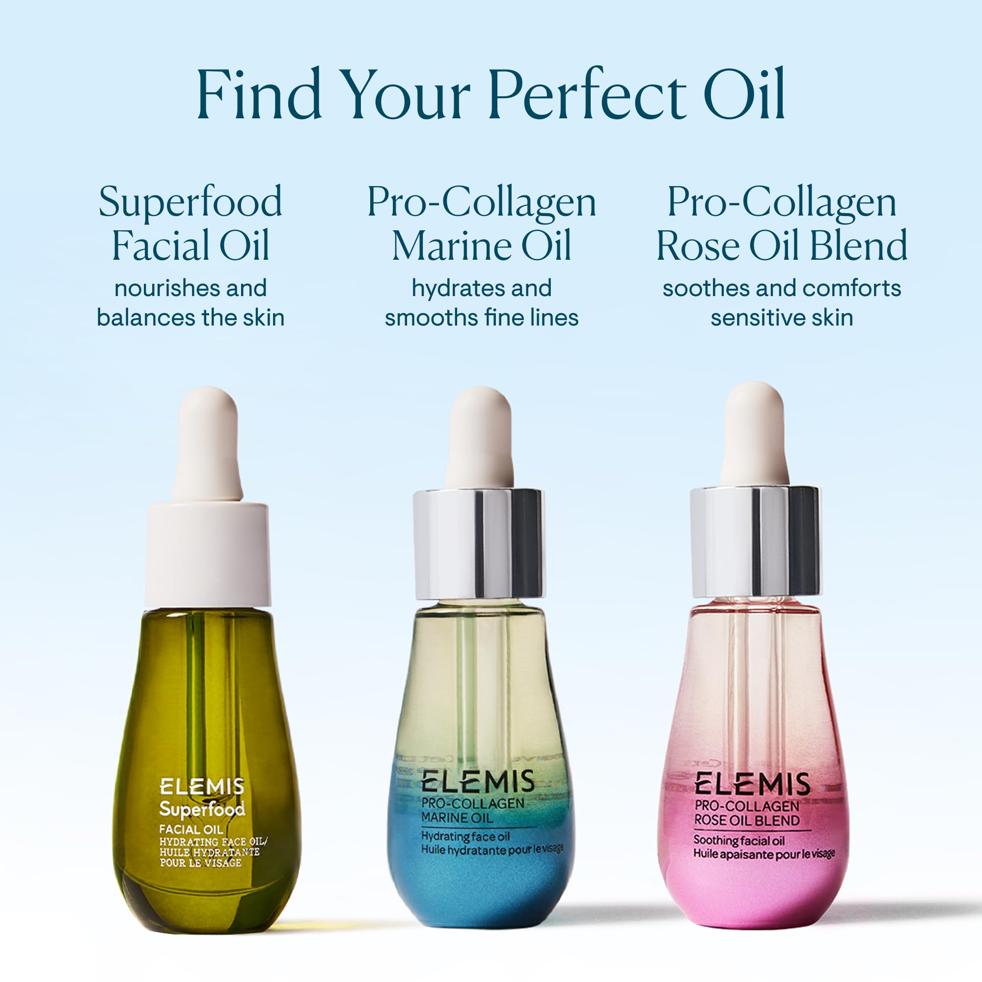 Elemis Pro-Collagen Marine Oil travel-size bottle for on-the-go skin care