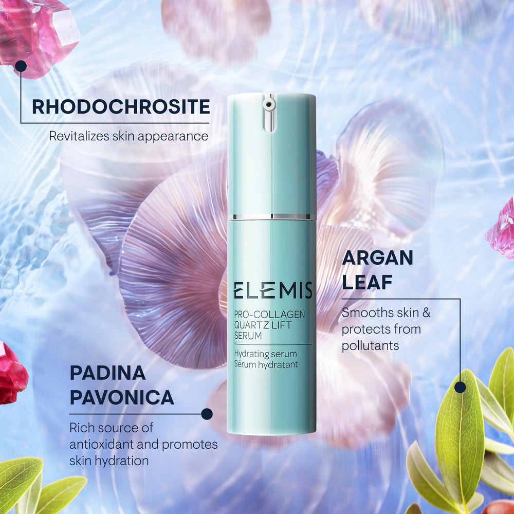 Argan oil droplets in ELEMIS serum providing hydration and nourishment