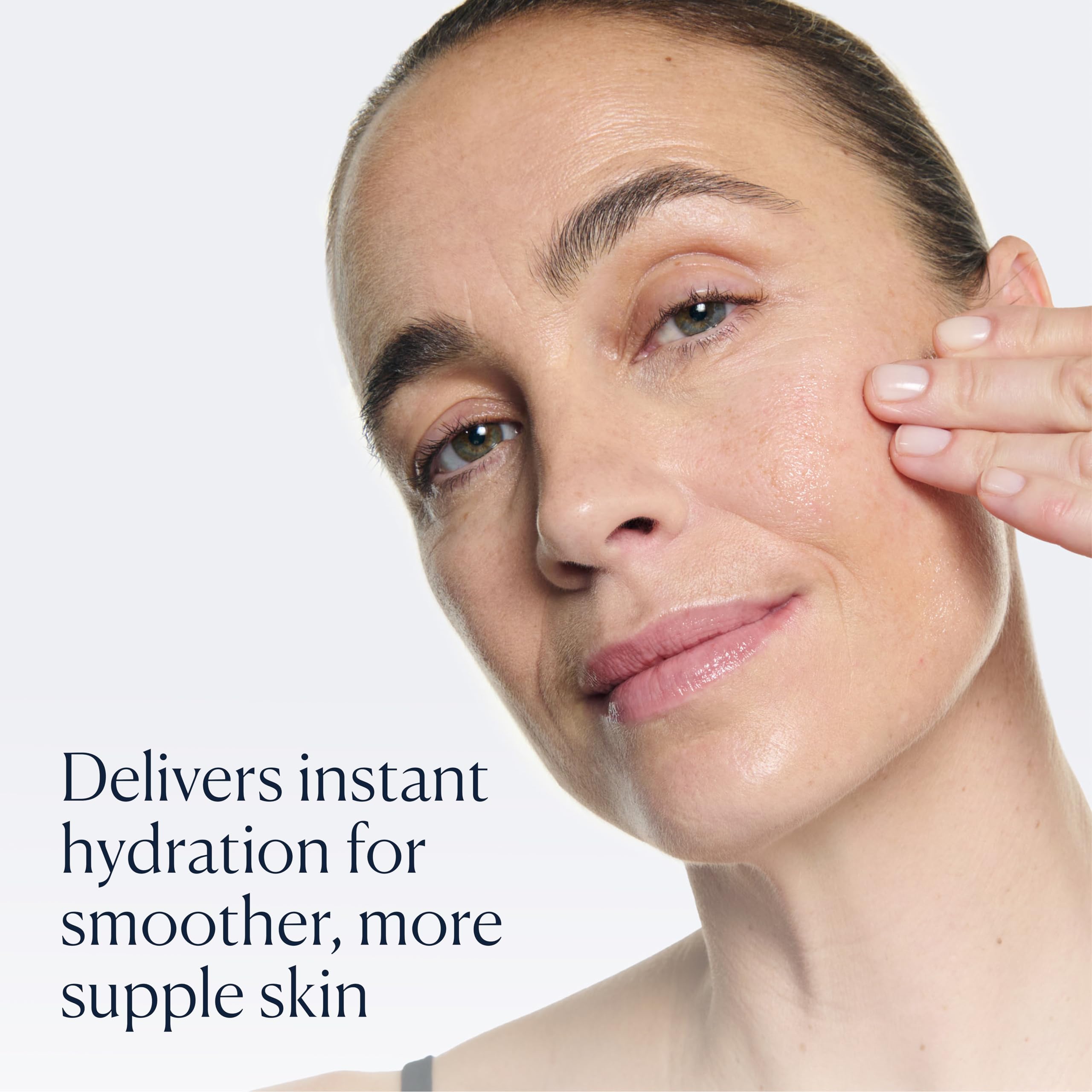 Dispense action highlighting easy application of Elemis serum