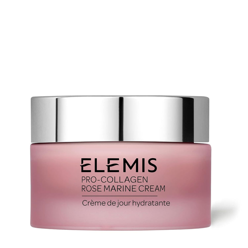 ELEMIS Pro-Collagen Rose Marine Cream tube close-up showing silky texture for makeup base
