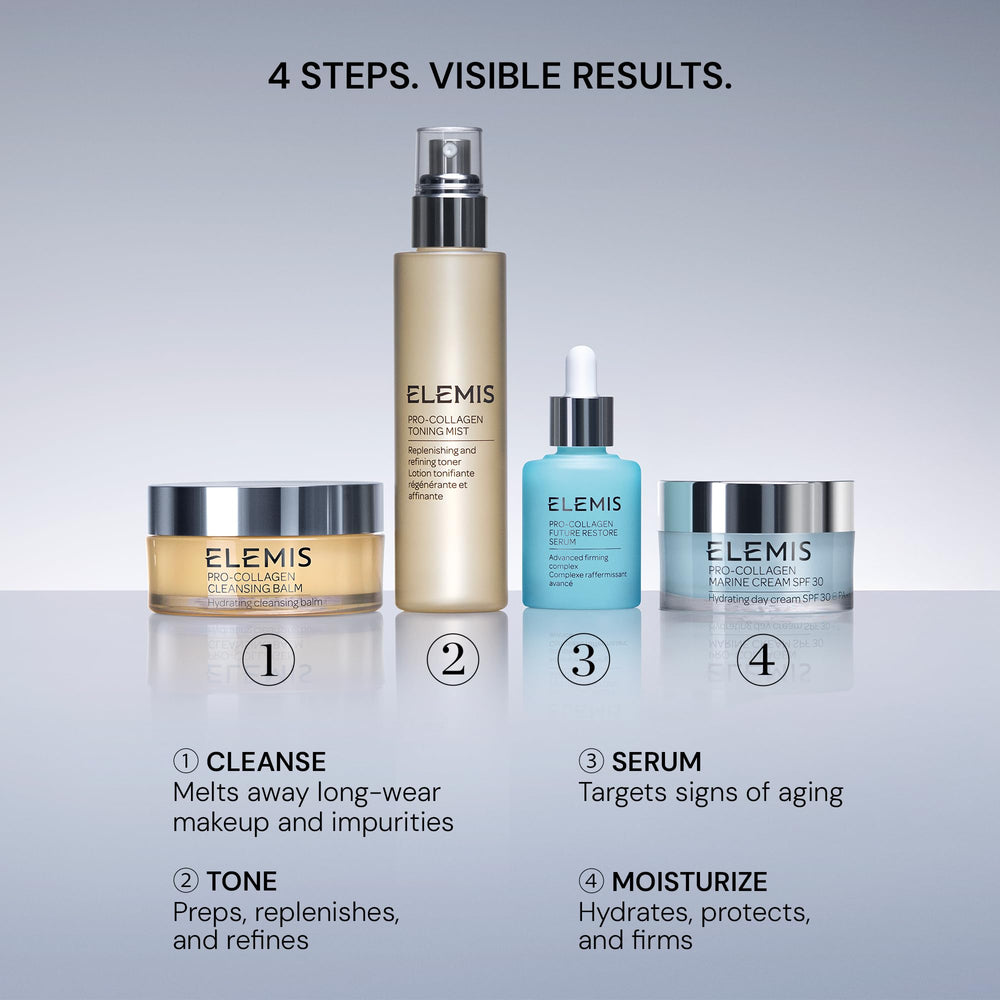 Elemis Pro-Collagen Toning Mist close-up of pores with smoothing appearance