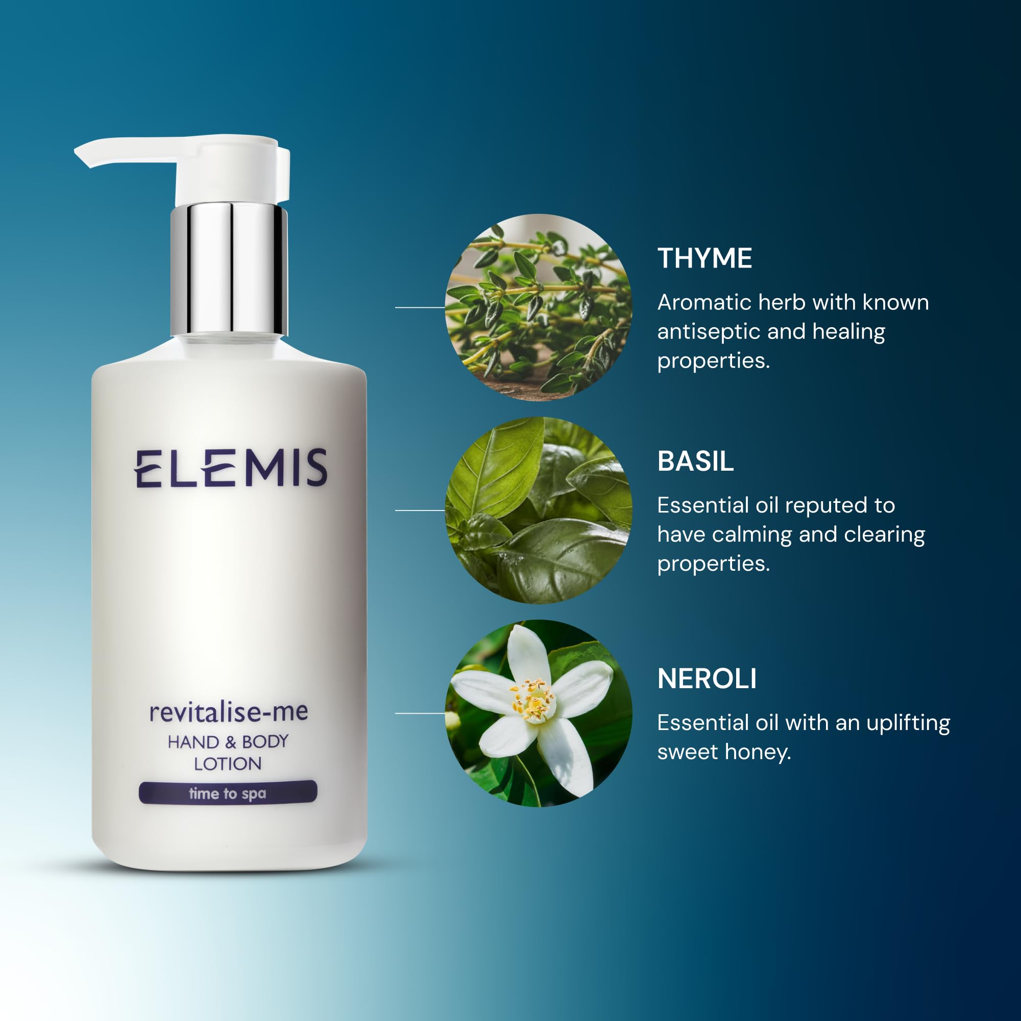ELEMIS Revitalise-Me aroma of citrus notes uplifts mood during routine