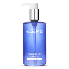 ELEMIS Revitalize-Me Shampoo bottle with basil-thyme scent for daily cleansing.