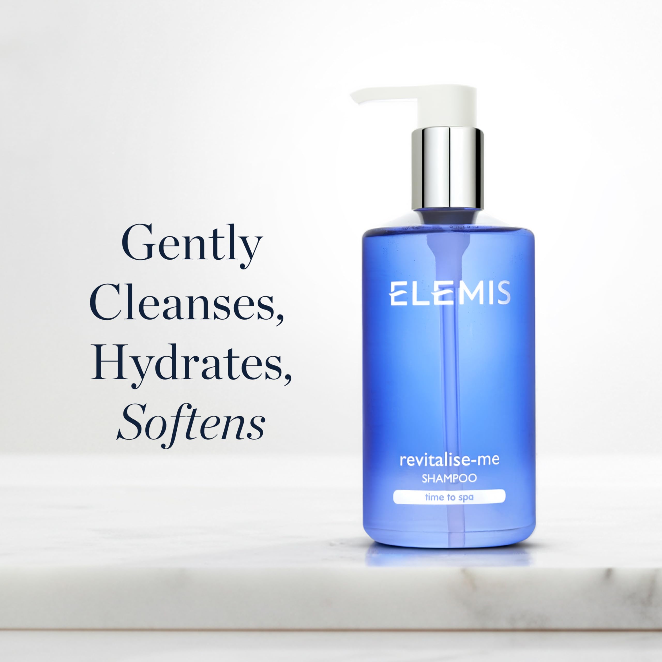 Creamy lather from ELEMIS Revitalize-Me Shampoo ready for a gentle wash.