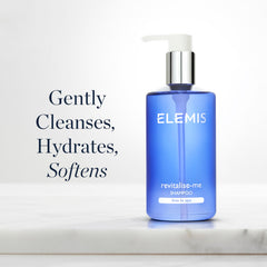 Creamy lather from ELEMIS Revitalize-Me Shampoo ready for a gentle wash.