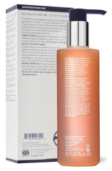 ELEMIS Sensitive Cleansing Wash bottle closeup highlighting soothing botanicals for dry skin.